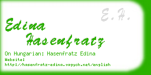 edina hasenfratz business card
